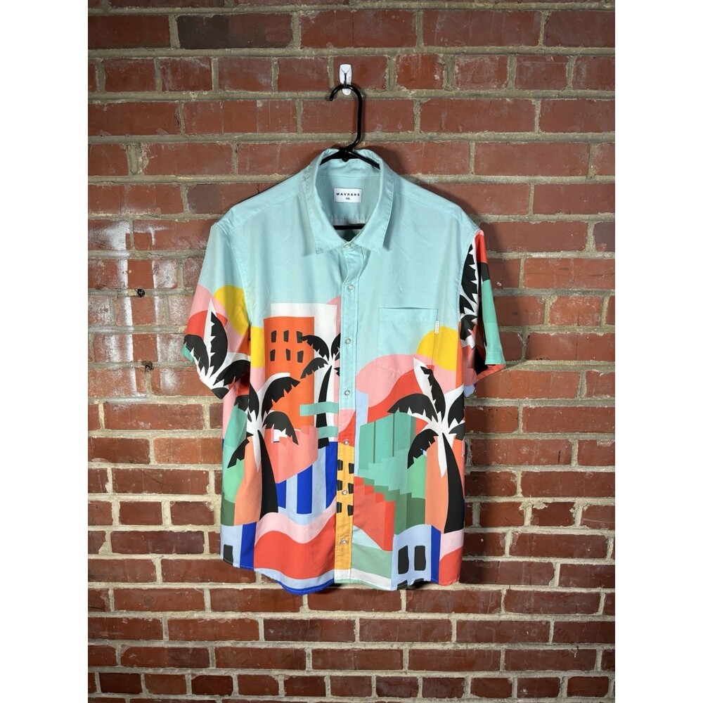 Mavrans Swim Button Up Shirt Havana Weekend Shirt Outdoors Mens Size XXL